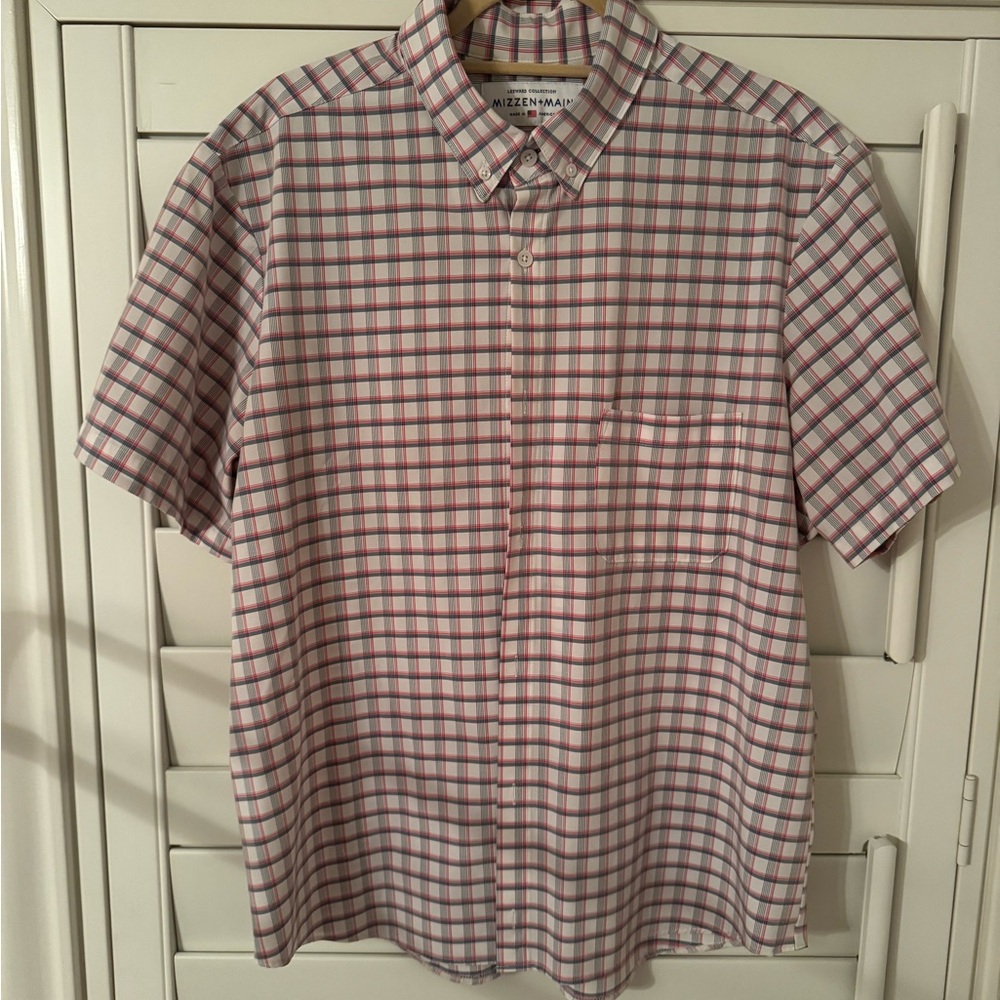 Mizzen+Main Men's Plaid Button-Down Shirt